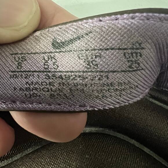 Nike Comfort Footbed Sandals Womens 8 Brown Purple 354925-221 Flip Flop - Picture 9 of 10